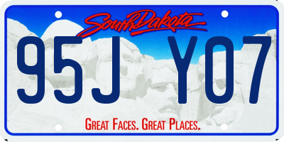 SD license plate 95JY07
