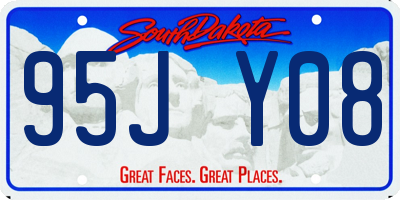 SD license plate 95JY08