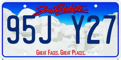 SD license plate 95JY27