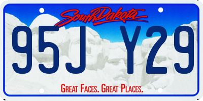 SD license plate 95JY29
