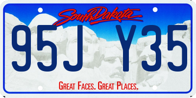 SD license plate 95JY35