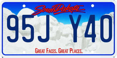 SD license plate 95JY40