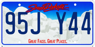 SD license plate 95JY44
