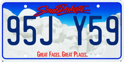 SD license plate 95JY59