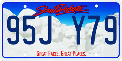 SD license plate 95JY79