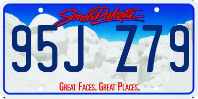 SD license plate 95JZ79