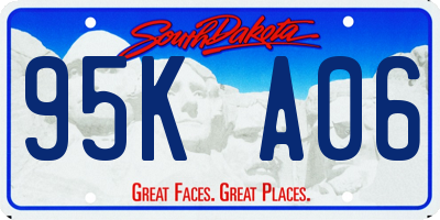 SD license plate 95KA06