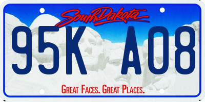 SD license plate 95KA08