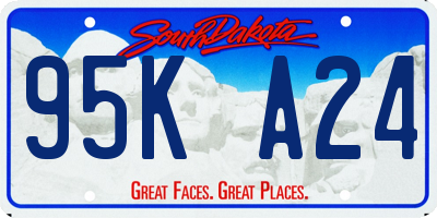 SD license plate 95KA24