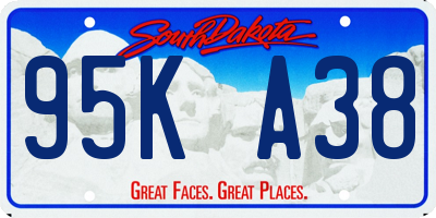 SD license plate 95KA38