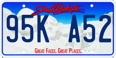 SD license plate 95KA52