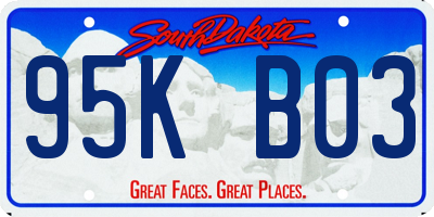 SD license plate 95KB03