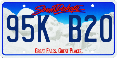 SD license plate 95KB20