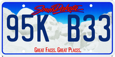 SD license plate 95KB33