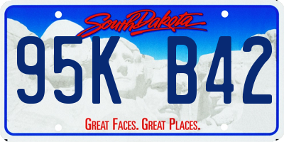SD license plate 95KB42