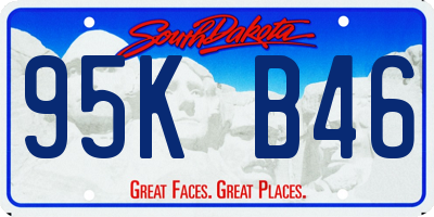 SD license plate 95KB46