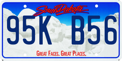 SD license plate 95KB56