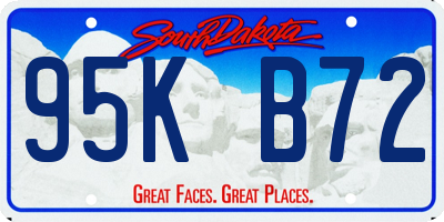 SD license plate 95KB72