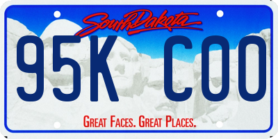 SD license plate 95KC00