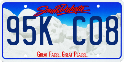 SD license plate 95KC08