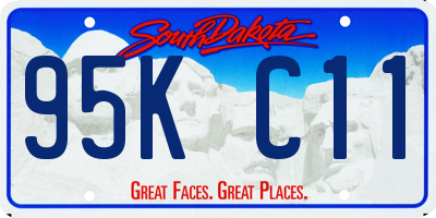 SD license plate 95KC11