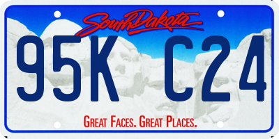 SD license plate 95KC24