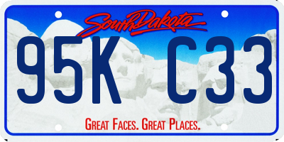 SD license plate 95KC33