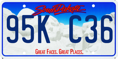 SD license plate 95KC36