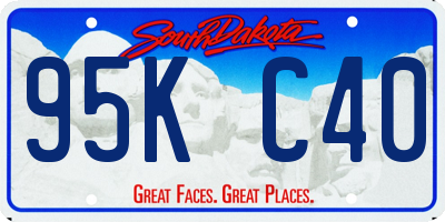 SD license plate 95KC40