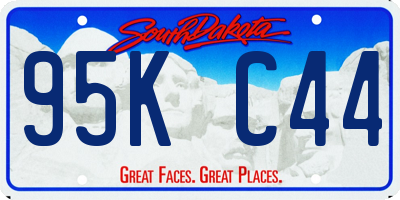 SD license plate 95KC44