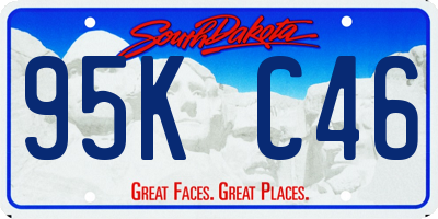 SD license plate 95KC46