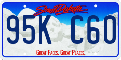 SD license plate 95KC60