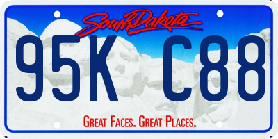 SD license plate 95KC88