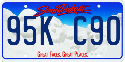 SD license plate 95KC90