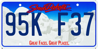 SD license plate 95KF37