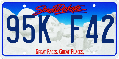 SD license plate 95KF42