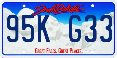 SD license plate 95KG33