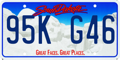 SD license plate 95KG46