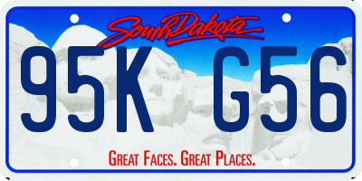 SD license plate 95KG56