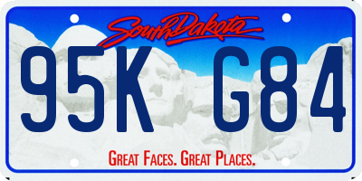 SD license plate 95KG84