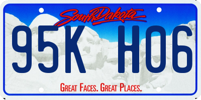 SD license plate 95KH06