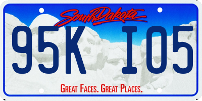 SD license plate 95KI05