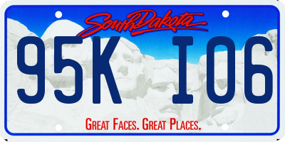 SD license plate 95KI06