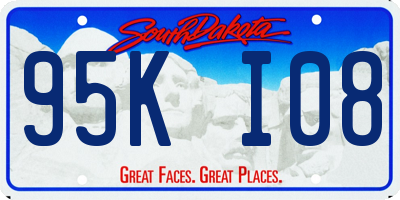 SD license plate 95KI08