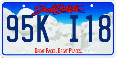 SD license plate 95KI18