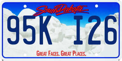 SD license plate 95KI26