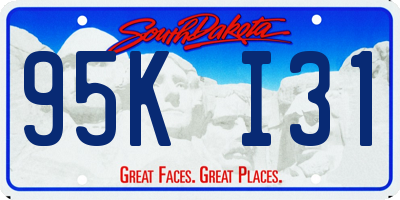 SD license plate 95KI31