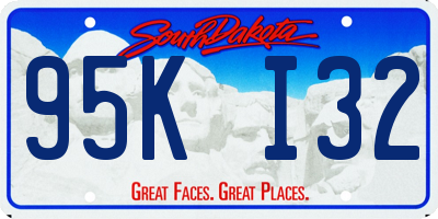 SD license plate 95KI32