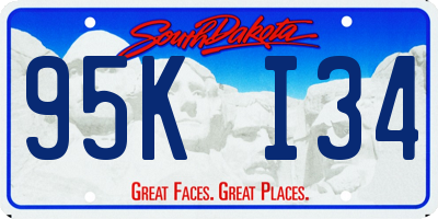 SD license plate 95KI34