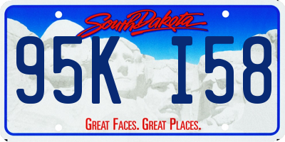 SD license plate 95KI58